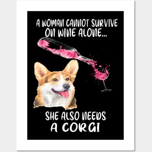 A Woman Cannot Survive On Wine Alone (288) Posters and Art